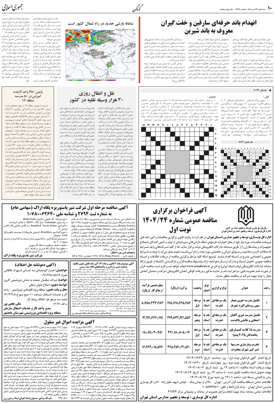 سامانه بارشي جديد در راه شمال کشور است