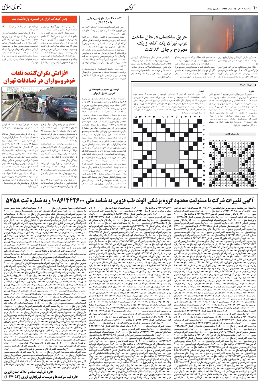 نوسازي معابر و شبکه‌هاي شهري شرق تهران